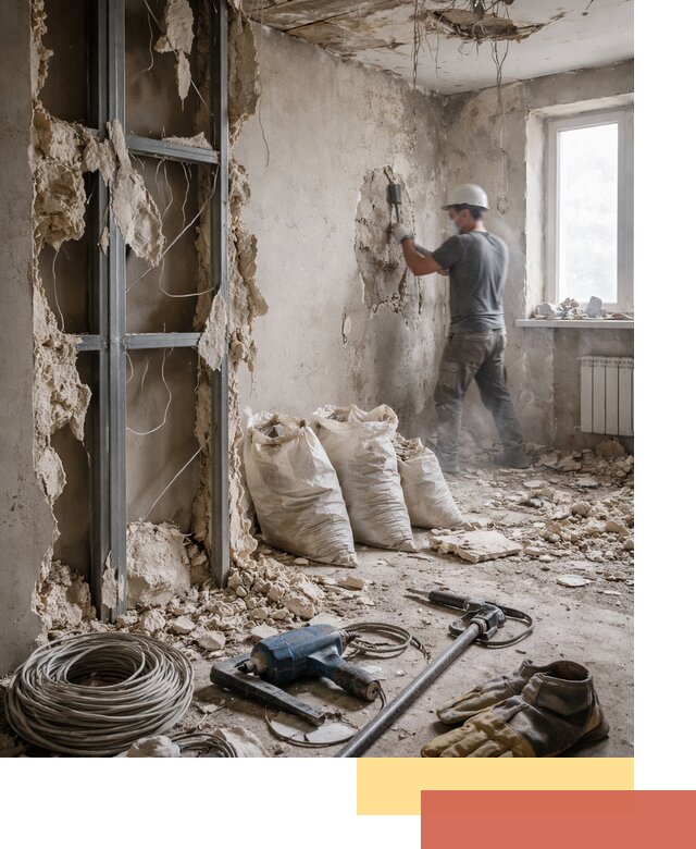 Профессиональный демонтаж зданий и конструкций в Крымске