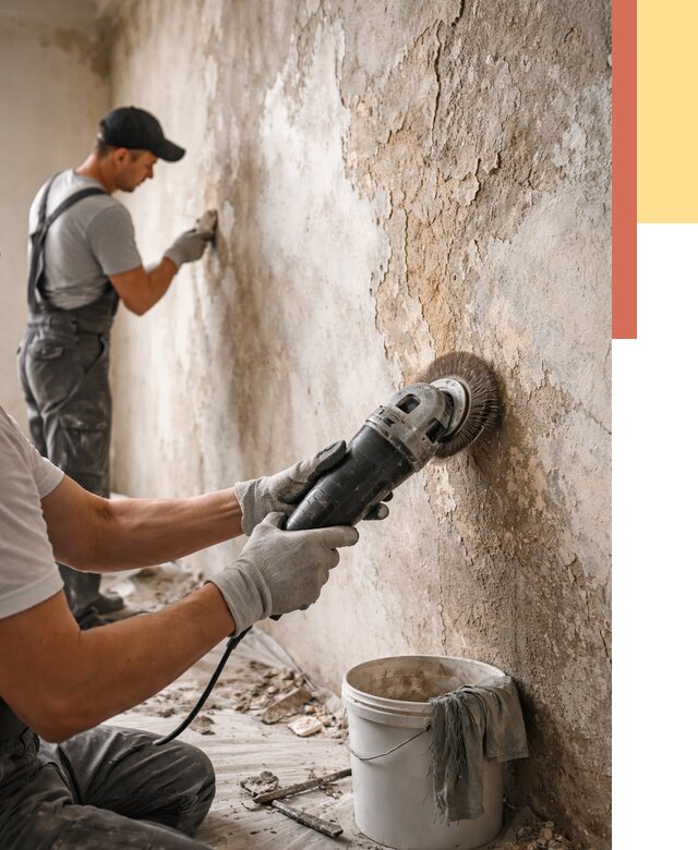 Снятие и удаление краски со стен в Крымске от 2176 руб. — ОТДЕЛОЧНИК-Крм