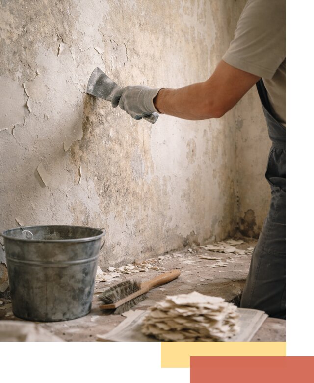 Удаление старой краски со стен в Крымске качественно и быстро