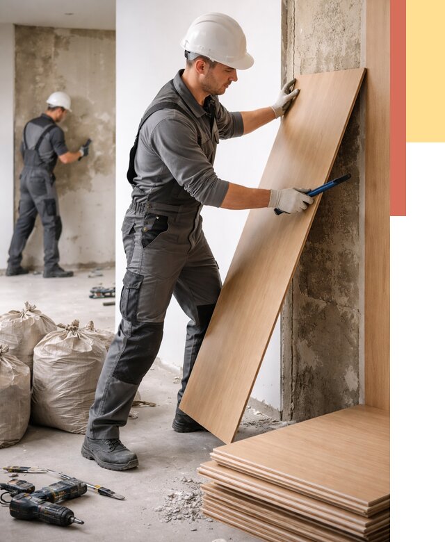 Демонтаж стеновых панелей в Крымске от 3627 руб. за м² быстро и недорого | ОТДЕЛОЧНИК-Крм