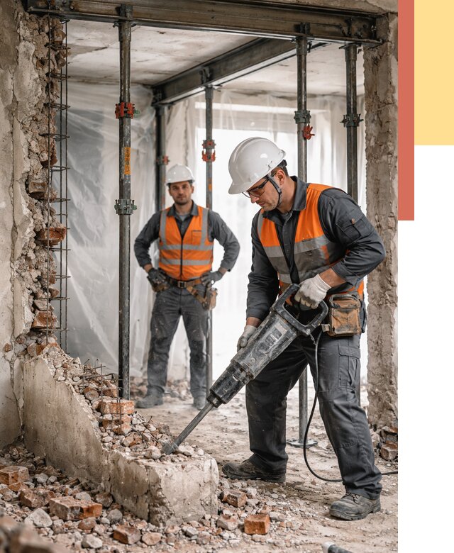 Снос несущих стен в Крымске от 10622 руб. — демонтаж несущей стены под ключ | ОТДЕЛОЧНИК-Крм