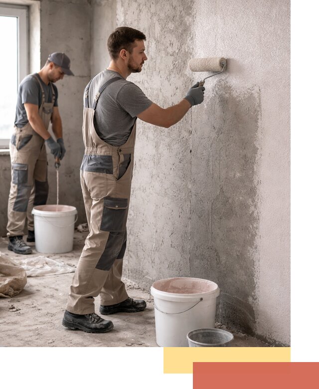 Нанесение бетоноконтакта на стены в Крымске для последующей отделки