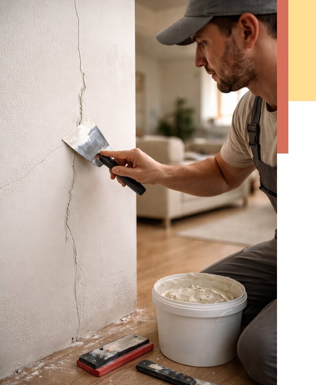 Заделка трещин и сколов в Крымске от 2539 руб. — быстро и недорого | ОТДЕЛОЧНИК-Крм