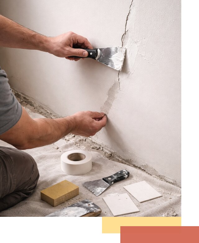 Заделка трещин и сколов в стенах и потолках в Крымске