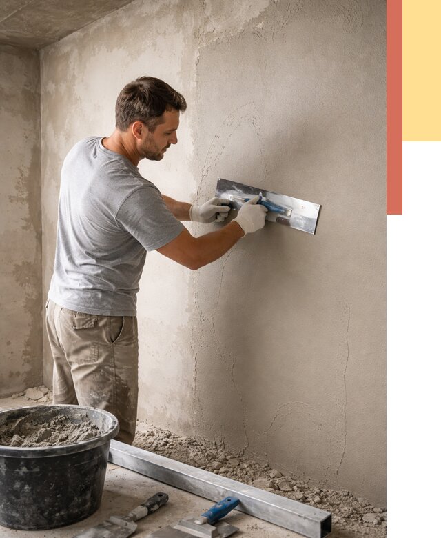 Штукатурка стен без маяков в Крымске от 7461 руб/м2 — услуги и цена | ОТДЕЛОЧНИК-Крм