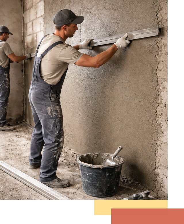 Штукатурка стен цементно-песчаная в Крымске профессионально