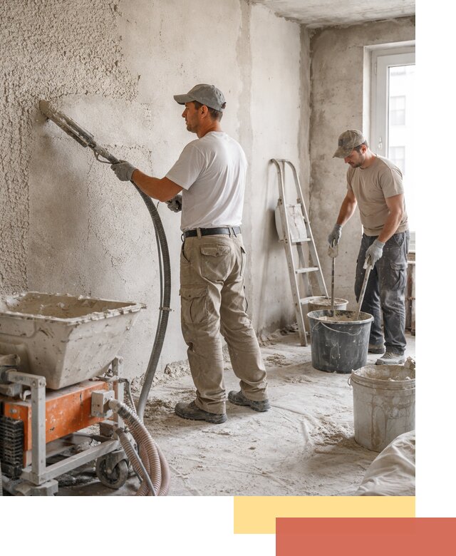 Машинная штукатурка стен в Крымске — быстро и качественно