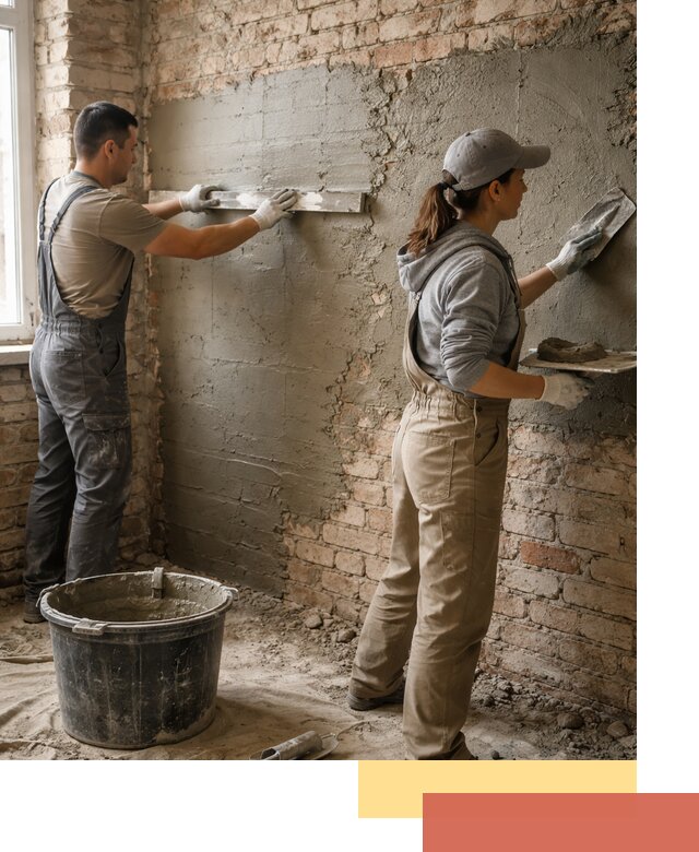 Штукатурка кирпичных стен в Крымске — качественно и надежно