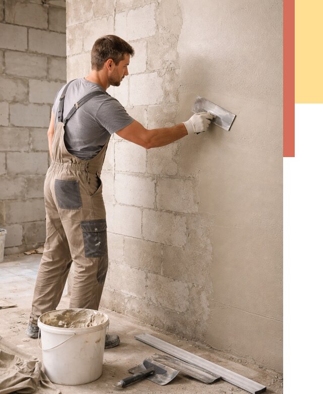 Штукатурка стен из газобетона в Крымске от 2176 руб./м2 — быстро и недорого | ОТДЕЛОЧНИК-Крм