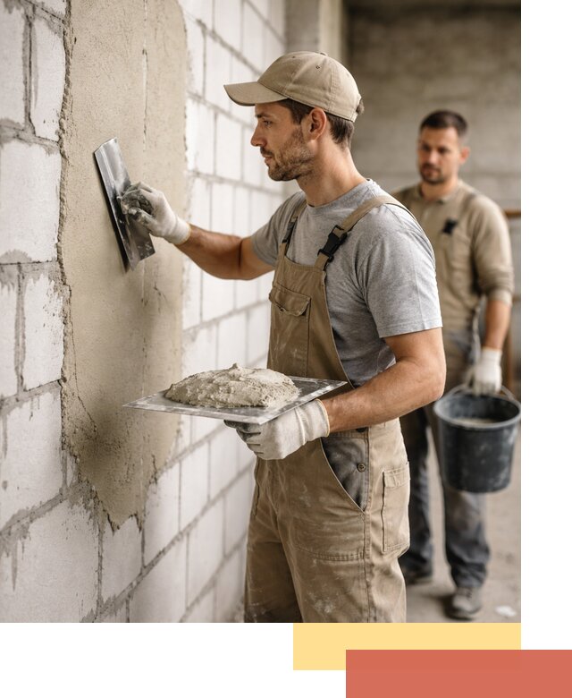 Штукатурка стен из газобетона в Крымске под ключ