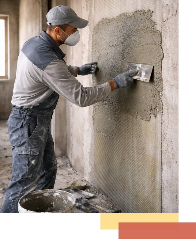 Штукатурка стен по сетке в Крымске под ключ качественно и быстро