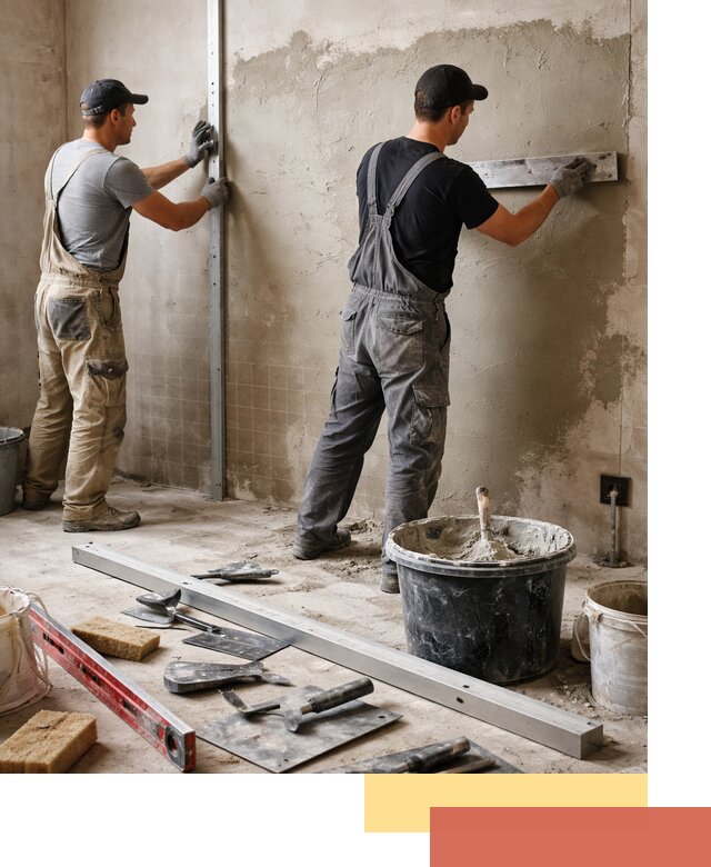 Профессиональная штукатурка стен под плитку в Крымске