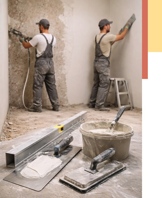 Штукатурка стен под обои в Крымске от 4663 руб./м2 — выравнивание под обои | ОТДЕЛОЧНИК-Крм