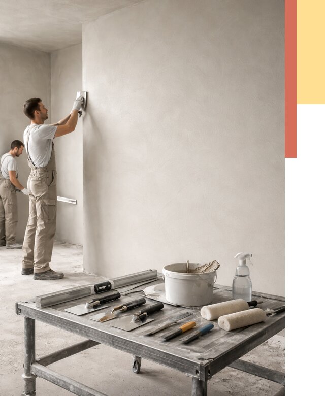 Штукатурка стен под покраску в Крымске от 4663 руб./м² — качественно и недорого | ОТДЕЛОЧНИК-Крм