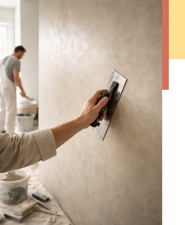 Венецианская штукатурка в Крымске от 3627 руб/м² — нанесение стен под ключ | ОТДЕЛОЧНИК-Крм