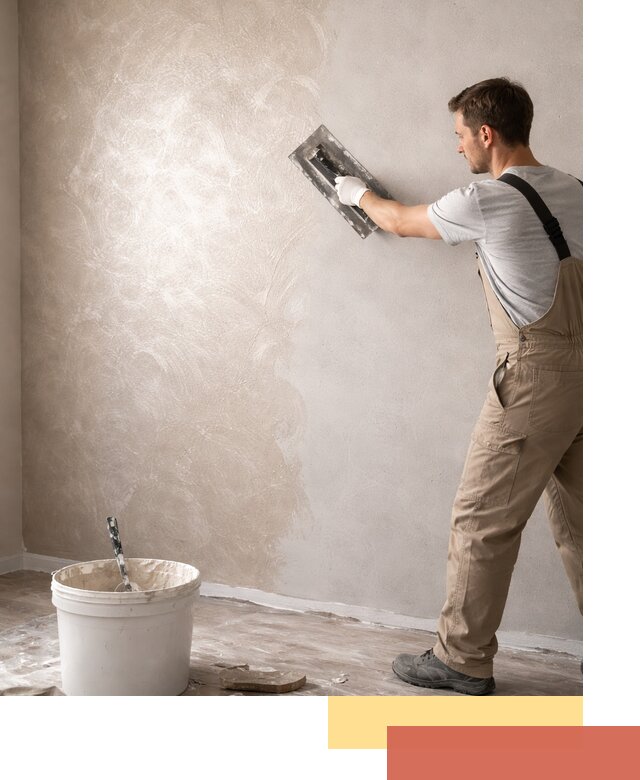 Декоративная штукатурка «Мокрый шелк» под ключ в Крымске