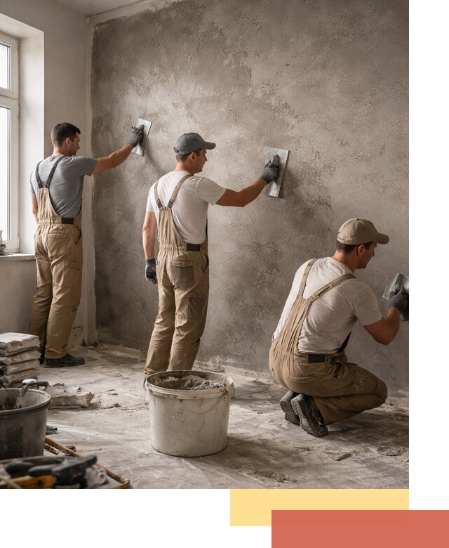 Декоративная штукатурка под бетон в Крымске для стен и потолков