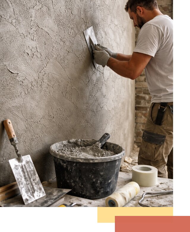 Декоративная штукатурка лофт в Крымске — отделка стен и потолков