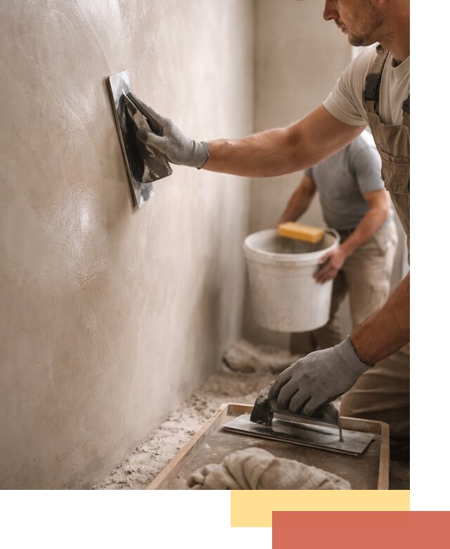 Нанесение марокканской штукатурки таделакт в Крымске