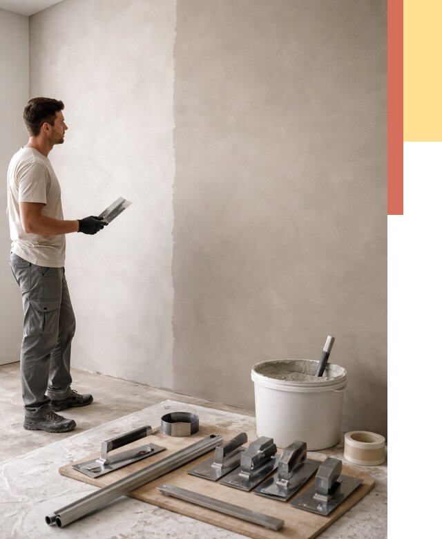 Нанесение микроцемента на стены в Крымске от 3316 руб./м2 под ключ | ОТДЕЛОЧНИК-Крм