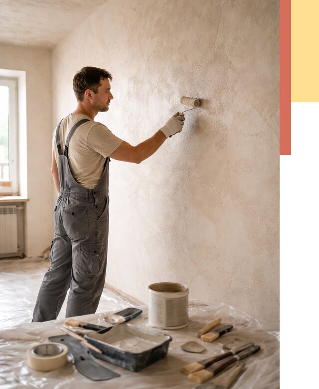 Нанесение лессирующей краски по декоративке в Крымске от 1814 руб. | ОТДЕЛОЧНИК-Крм