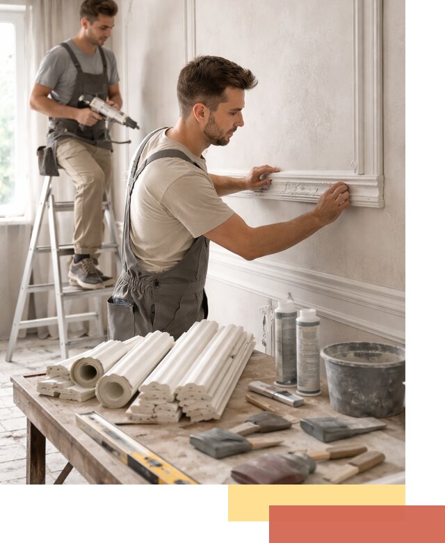 Монтаж лепнины на стены в Крымске профессионально и качественно