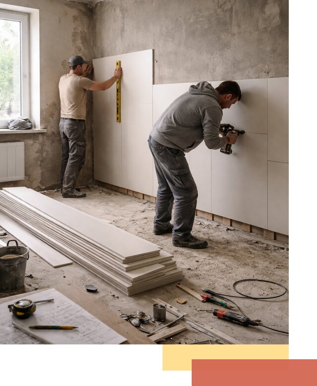 Монтаж ПВХ панелей на стены в Крымске качественно и быстро