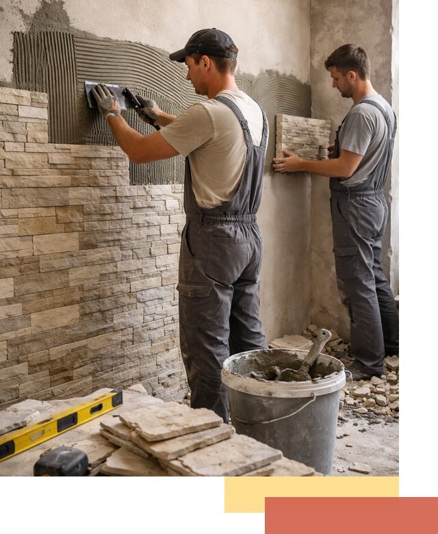 Монтаж искусственного камня в Крымске — облицовка стен и фасадов