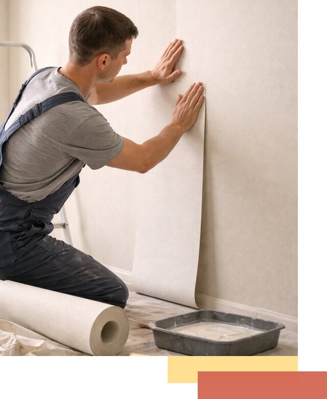 Поклейка флизелиновых обоев в Крымске качественно и быстро