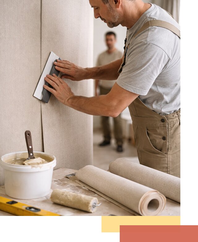 Поклейка текстильных обоев в Крымске профессионально и аккуратно