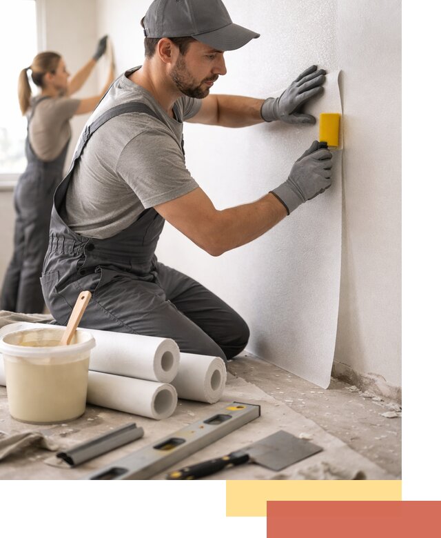 Поклейка стеклообоев профессионально в Крымске