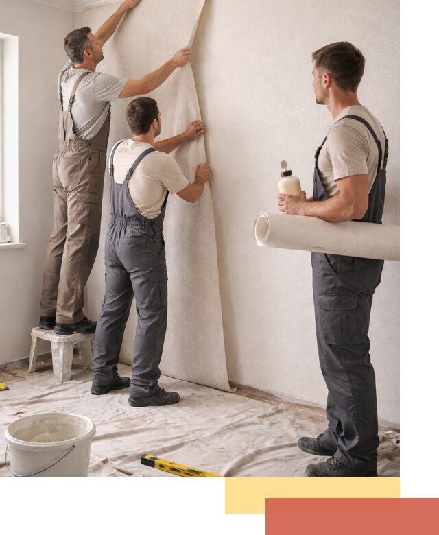 Оклейка стен обоями в Крымске — качественно и профессионально