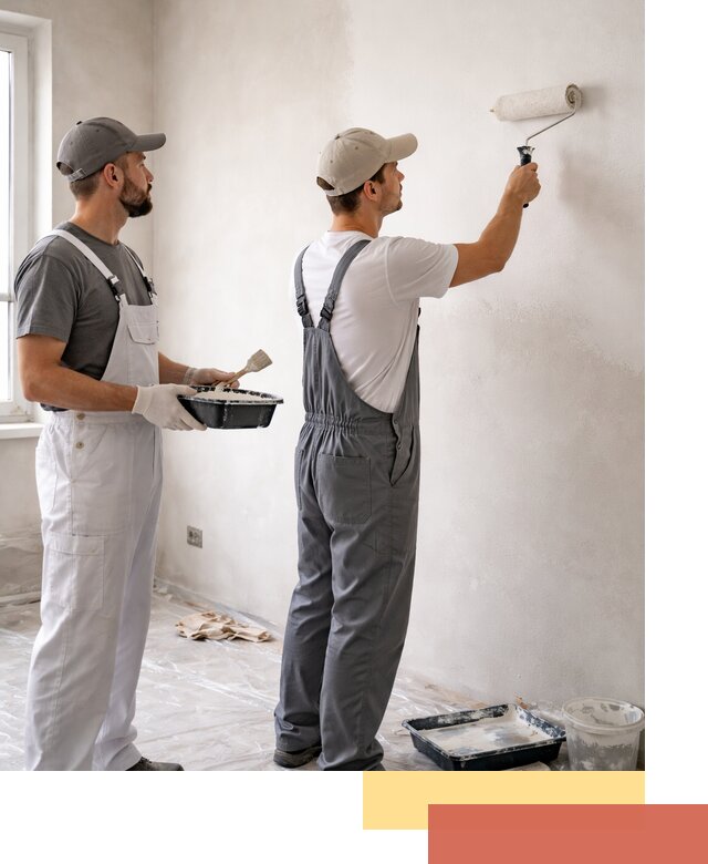 Покраска стен водоэмульсионной краской в Крымске