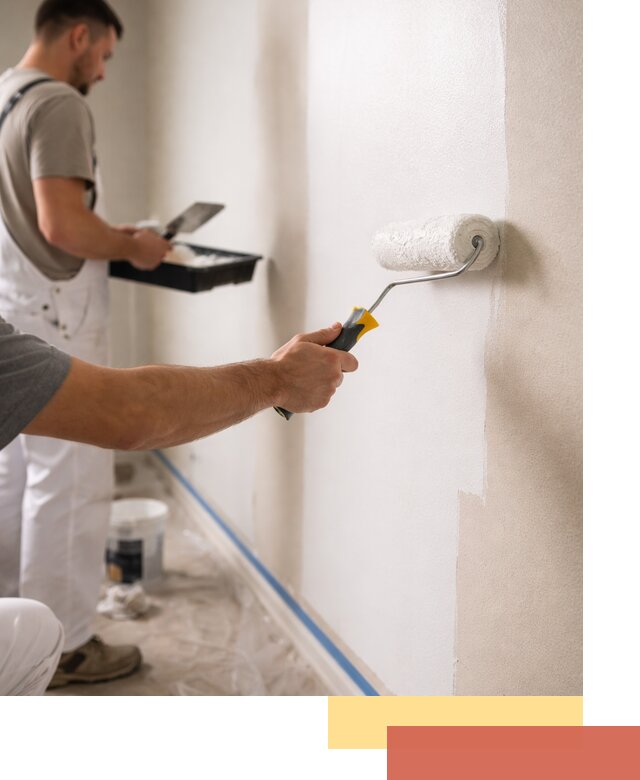 Покраска стен акриловой краской профессионально в Крымске