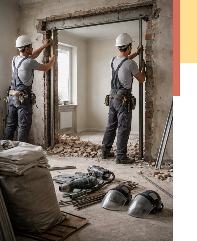 Расширение дверного проема в Крымске от 12954 руб. под ключ | ОТДЕЛОЧНИК-Крм