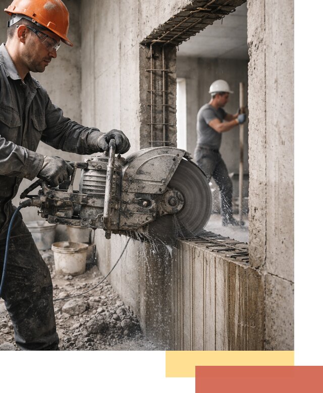 Алмазная резка проемов в Крымске быстро и точно