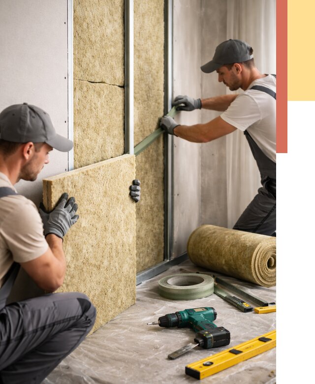 Шумоизоляция стен в Крымске под ключ от 1917 руб. | ОТДЕЛОЧНИК-Крм