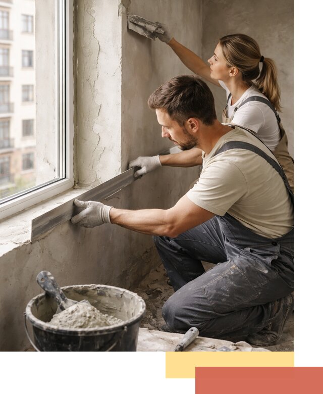 Штукатурка откосов дверей и окон профессионально в Крымске