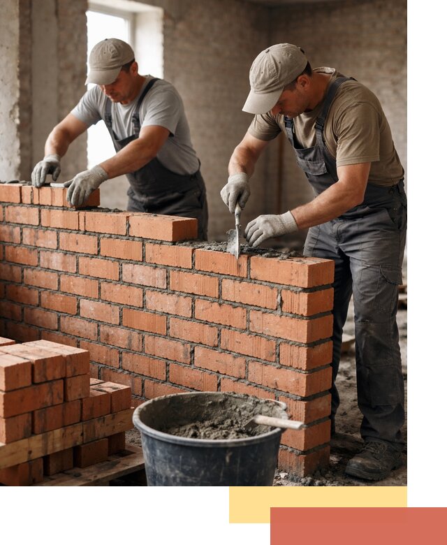 Кладка кирпичных перегородок под ключ в Крымске