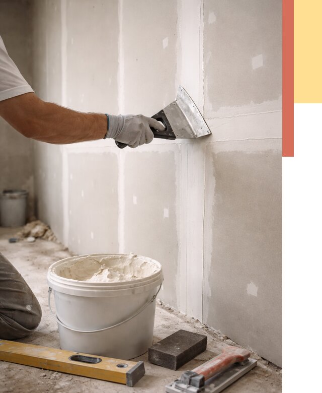 Шпаклевка перегородок из гипсокартона в Крымске от 2591 руб. — услуги ОТДЕЛОЧНИК-Крм