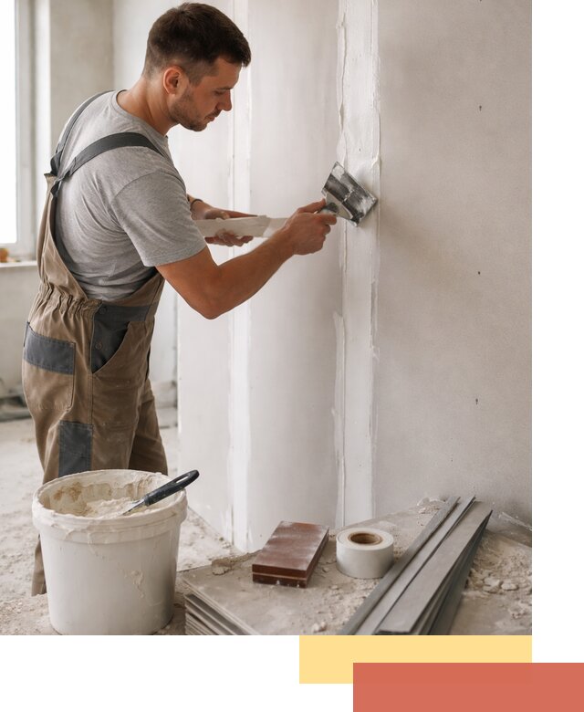 Шпаклевка перегородок из гипсокартона в Крымске качественно и быстро