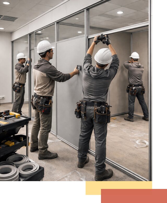 Мобильные офисные перегородки под ключ в Крымске