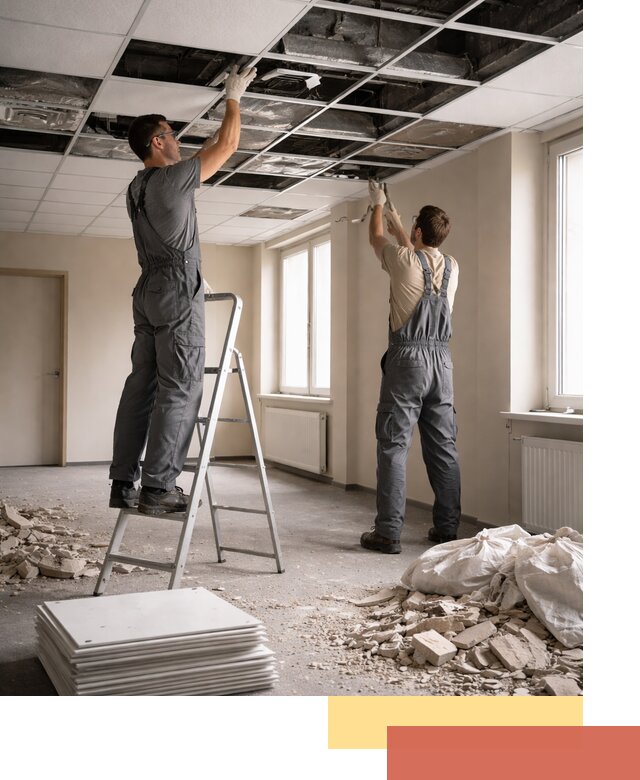 Демонтаж потолков Армстронг профессионально в Крымске