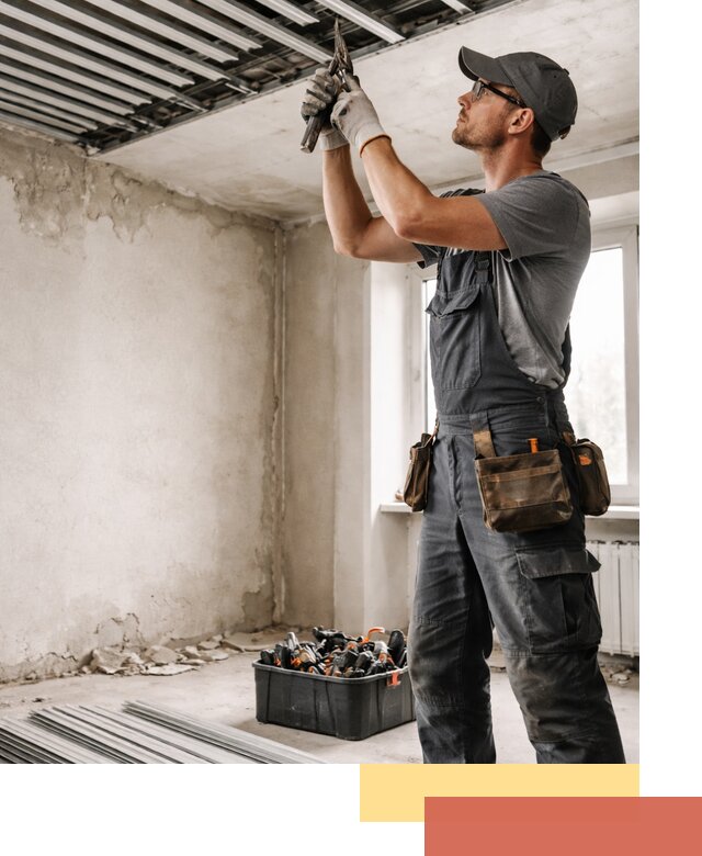 Демонтаж реечного потолка в Крымске быстро и аккуратно