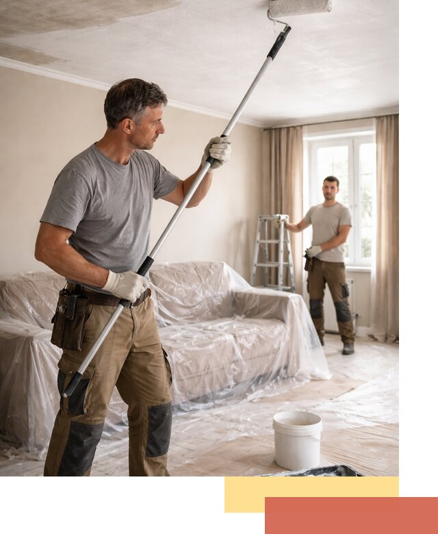 Грунтовка потолка в Крымске — подготовка под покраску и отделку