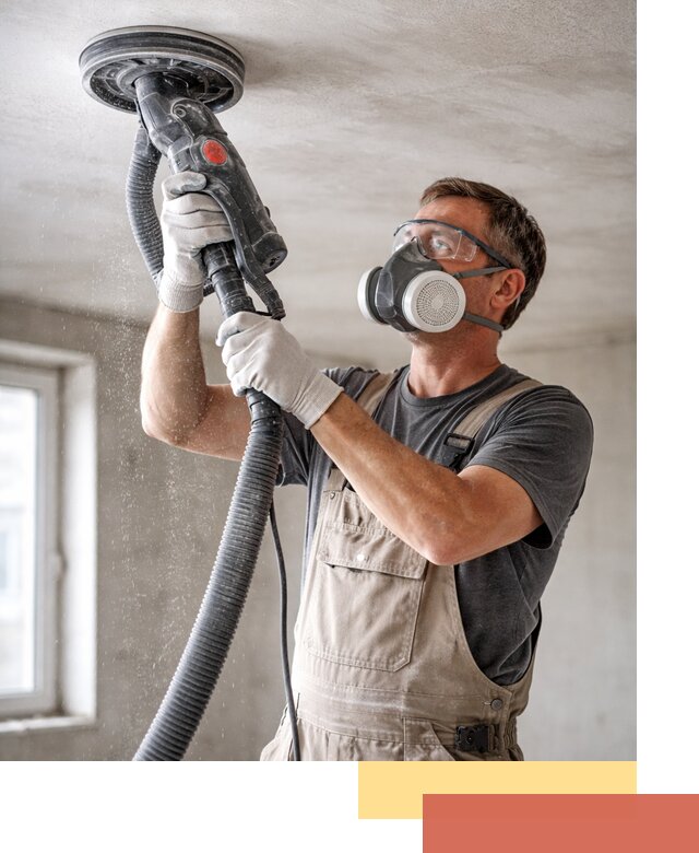 Шлифовка потолка в Крымске — качественная подготовка под отделку