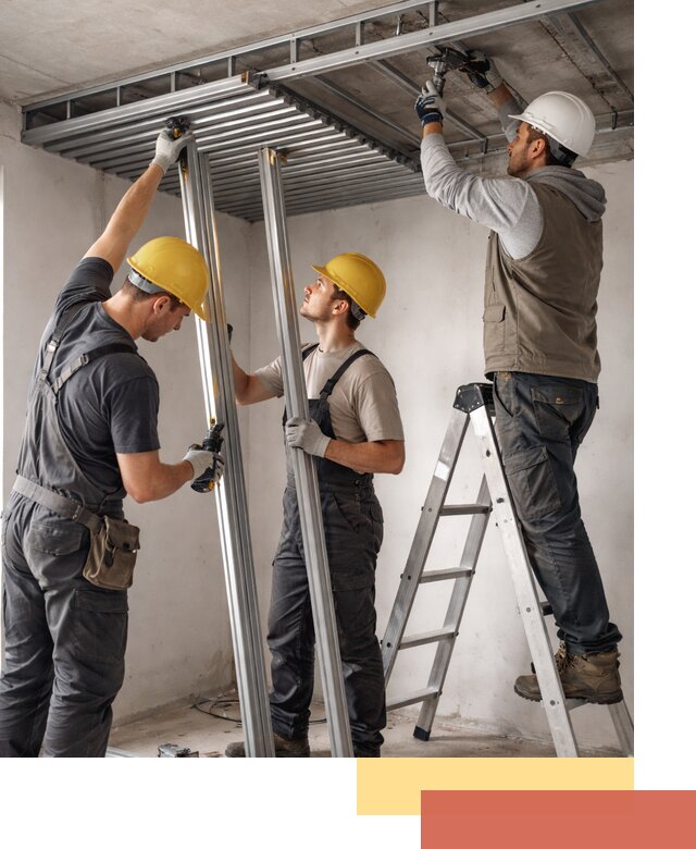 Монтаж реечного потолка под ключ в Крымске