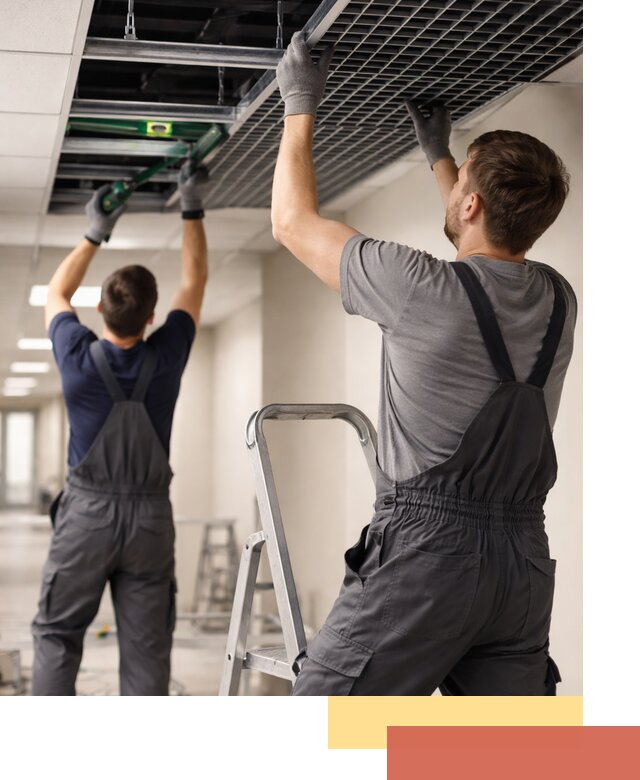 Монтаж потолка Грильято в Крымске: установка под ключ качественно