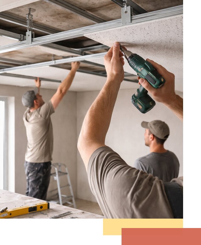 Монтаж акустического потолка в Крымске под ключ