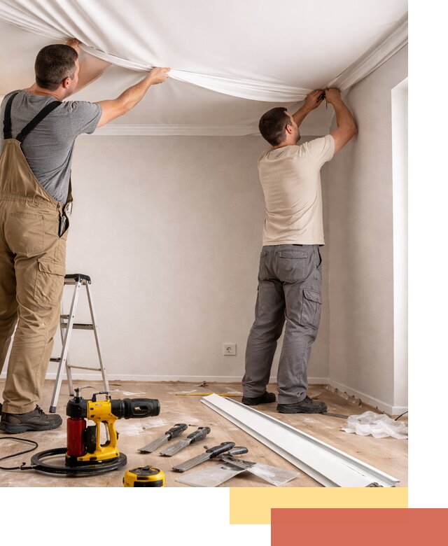 Монтаж ПВХ натяжного потолка в Крымске качественно и быстро